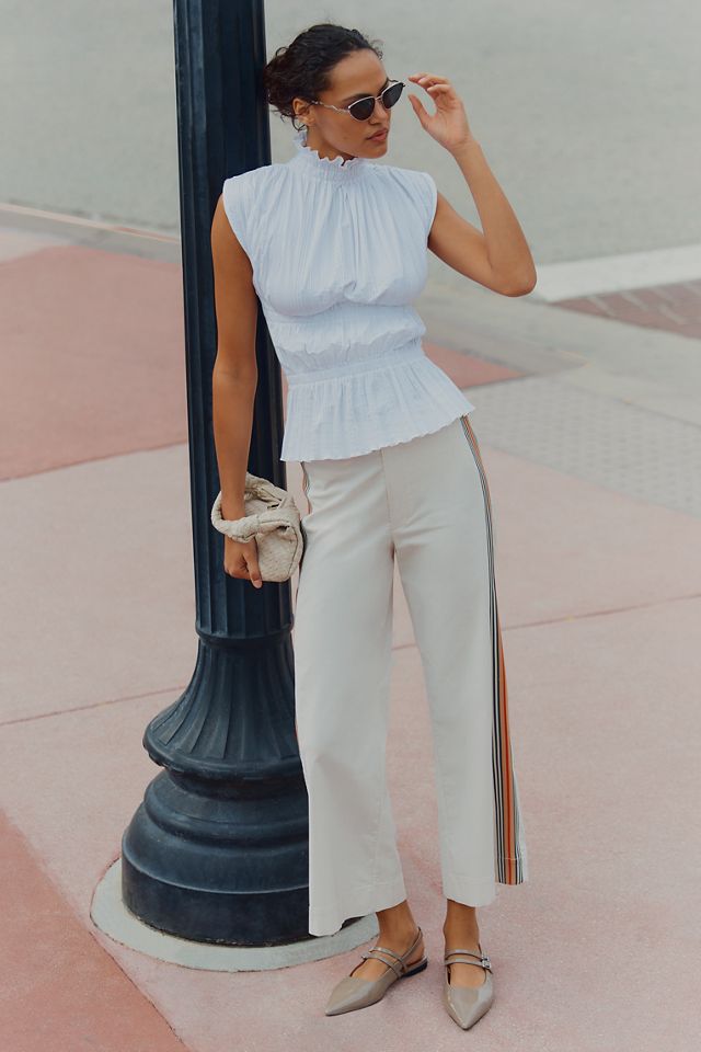 Anthropologie ★ Maeve The Ettie High-Rise Crop Pants The Ettie High-Rise Crop Wide-Leg Jeans by Maeve | Anthropologie