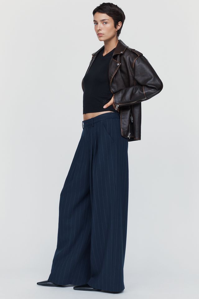 Maeve Avery Pinstripe Tailored Trousers #2