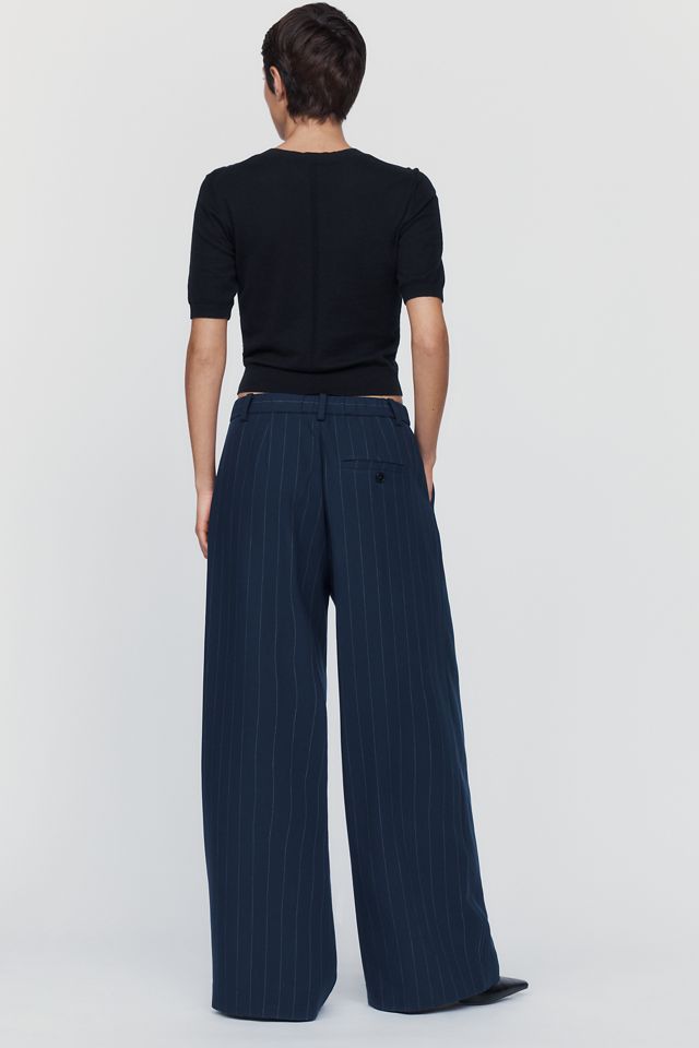 Maeve Avery Pinstripe Tailored Trousers #3