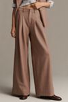 The Avery Pleated Wide-Leg Trousers by Maeve ​