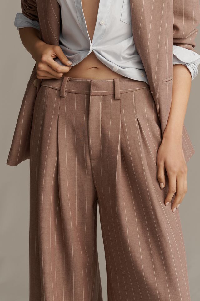 The Avery Pleated Wide-Leg Trousers by Maeve ​ #3