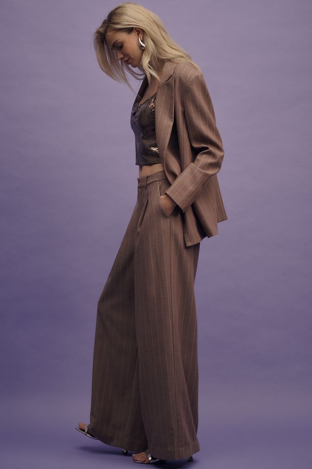 The Avery Pleated Wide-Leg Trousers by Maeve ​ #5