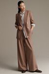 The Avery Pleated Wide-Leg Trousers by Maeve ​