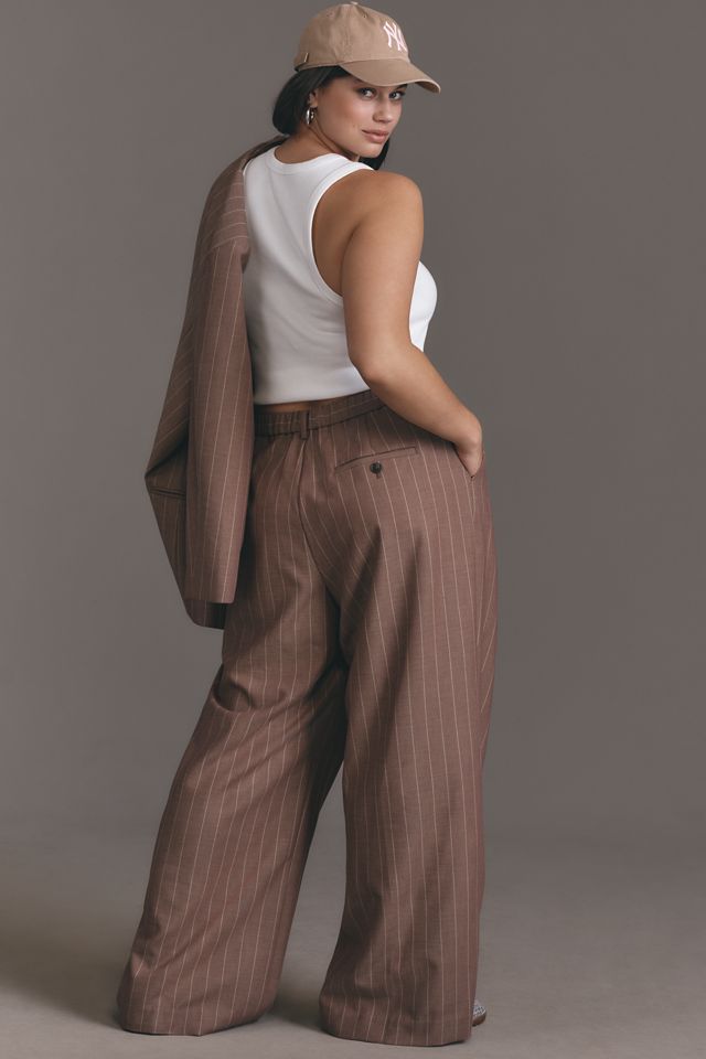 The Avery Pleated Wide-Leg Trousers by Maeve ​ #8