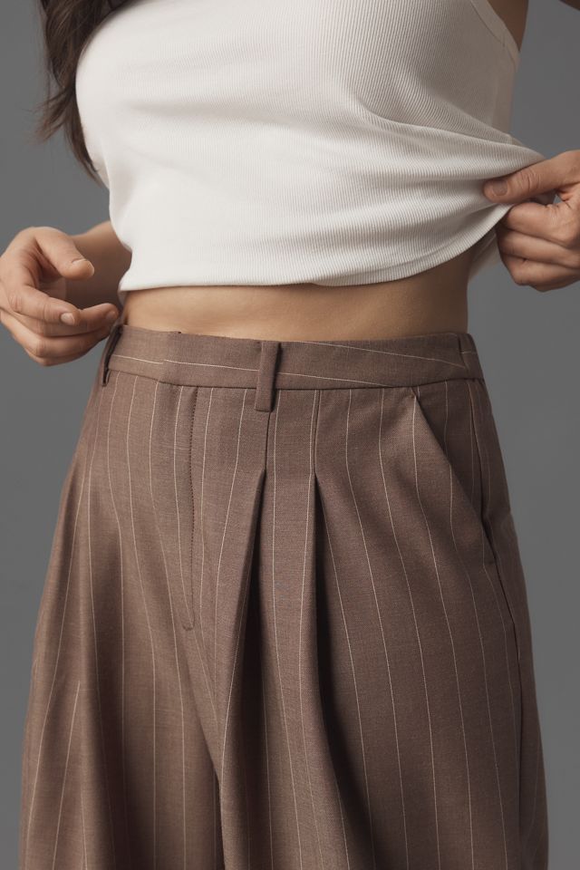 The Avery Pleated Wide-Leg Trousers by Maeve ​ #9