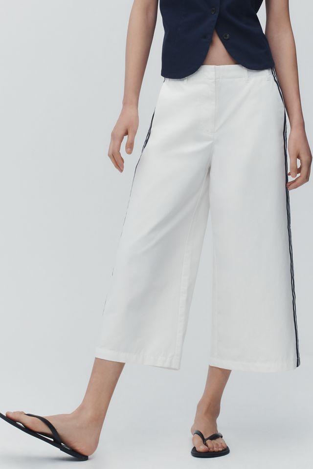 Maeve Side-Stripe Gaucho Pants #3