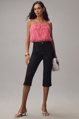 Pantalon Capri en Mélange de Lin en taille: Uk 8 chez Anthropologie - Maeve - Modalova