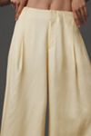 The Tobie Button-Front Pleated Shirt Dress by Exquise: Linen Edition