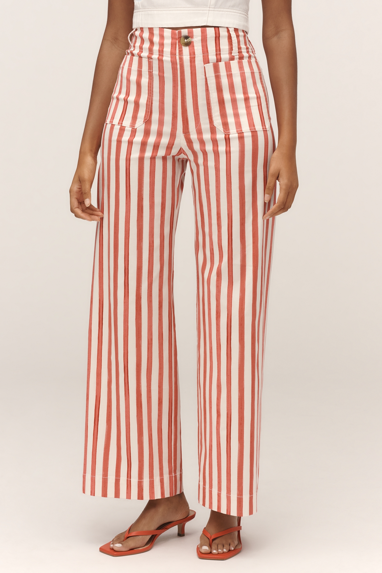 The Nephthys Illustrated! Colette Crop Wide-Leg Pants by Maeve