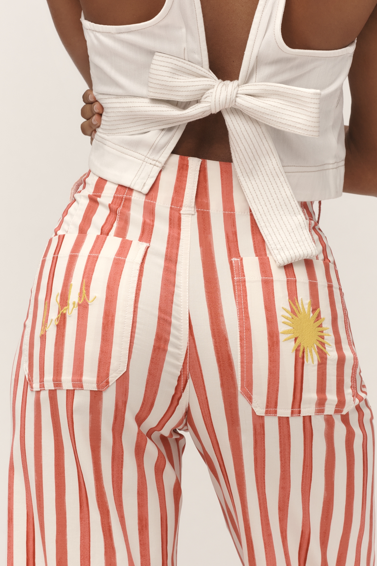 The Nephthys Illustrated! Colette Crop Wide-Leg Pants by Maeve