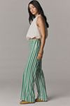 The Colette Striped Full-Length Wide-Leg Pants by Maeve