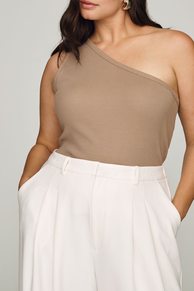 Avery Wide-Leg Pleated Trousers by Maeve #7