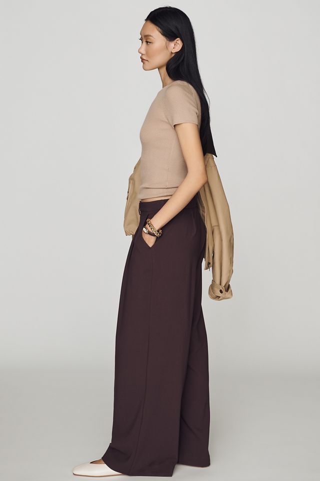 Pantalon large plissé Avery par Maeve #2