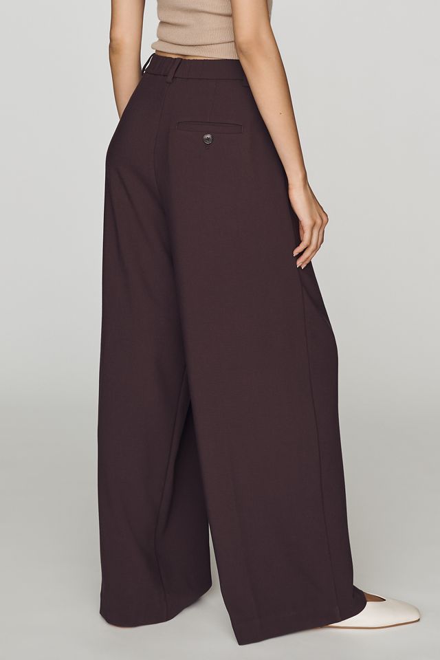 Pantalon large plissé Avery par Maeve #3