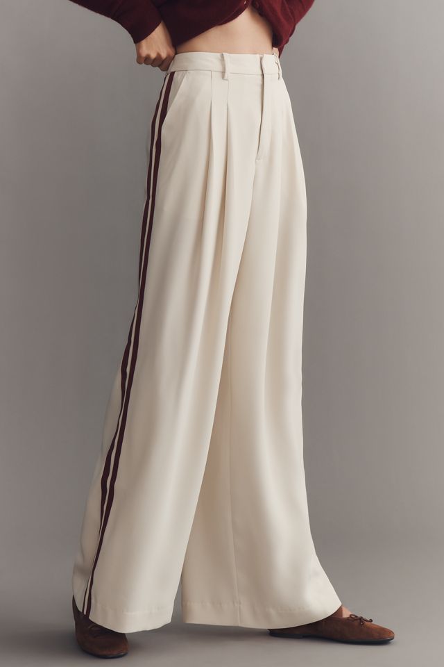 The Avery Pleated Track Trousers by Maeve