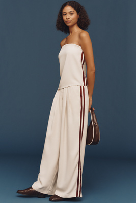 The Avery Pleated Track Trousers by Maeve product page