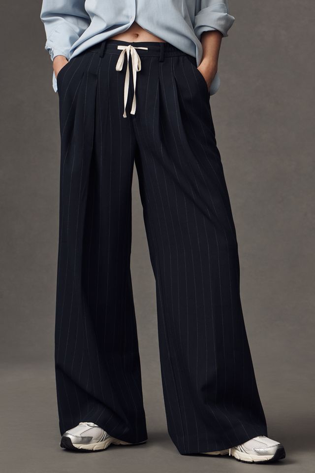 The Avery Pleated Trousers by Maeve: Tie-Front Edition #1