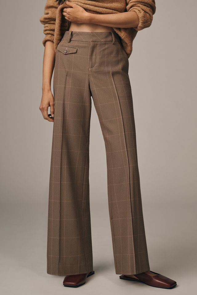 Maeve Plaid Full-Length Trouser Pants #1