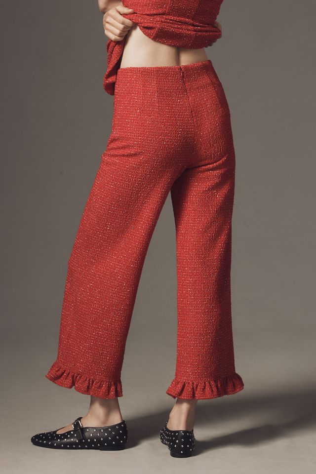 The Colette Crop Tweed Rüschensaum-Hose von Maeve #2