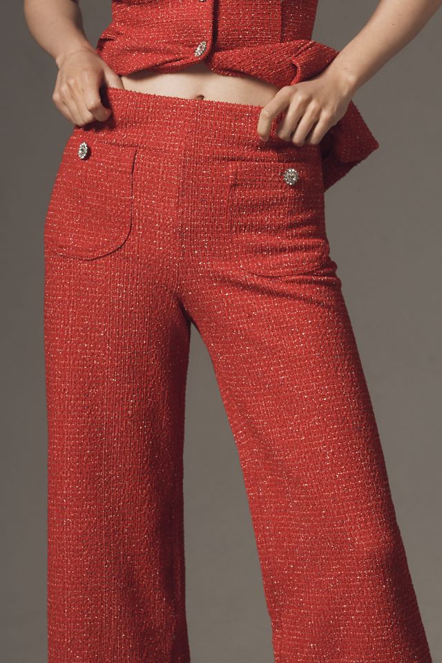 The Colette Crop Tweed Rüschensaum-Hose von Maeve #3