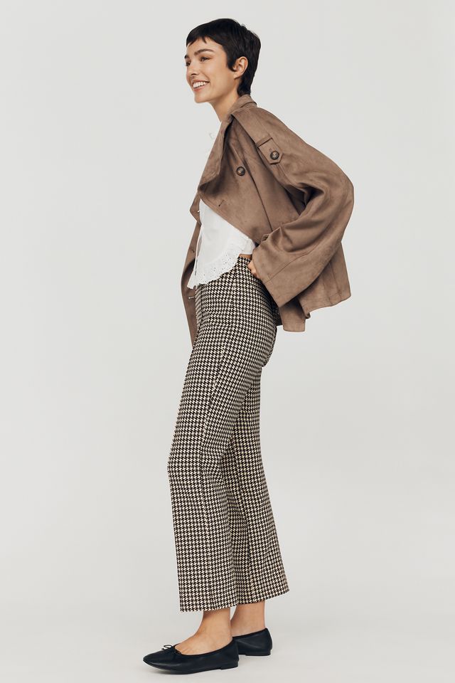 Poppy Printed Kick-Flare Pull-On Pants by Maeve #3
