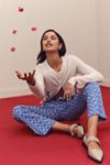 The Poppy Printed Kick-Flare Pull-On Pants by Maeve