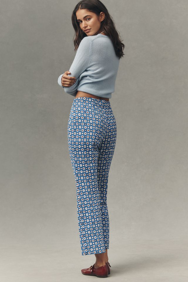 The Poppy Printed Kick-Flare Pull-On Pants by Maeve #4
