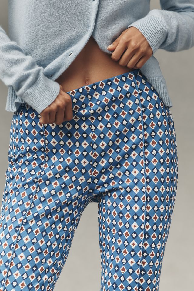 The Poppy Printed Kick-Flare Pull-On Pants by Maeve #5