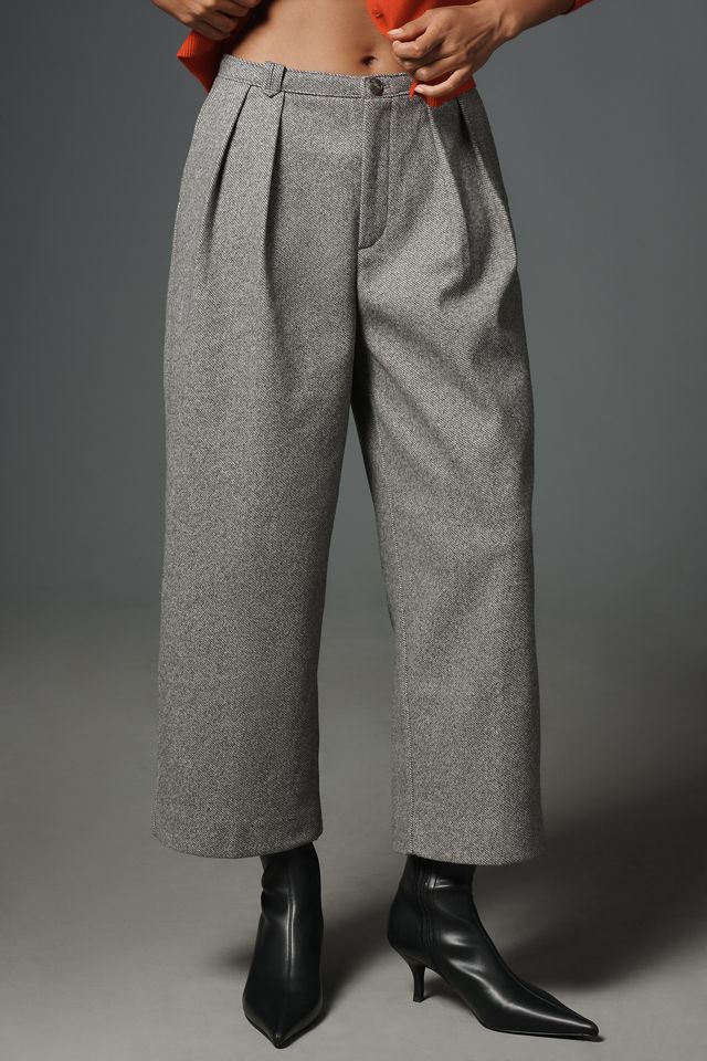 Maeve Brushed Cropped Trousers #1
