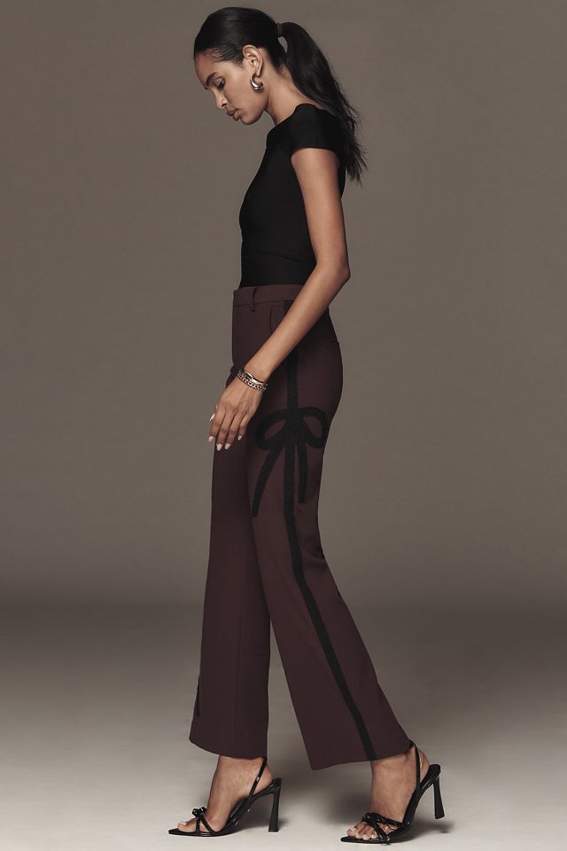 Maeve Ribbon Slim Flare Trouser #2