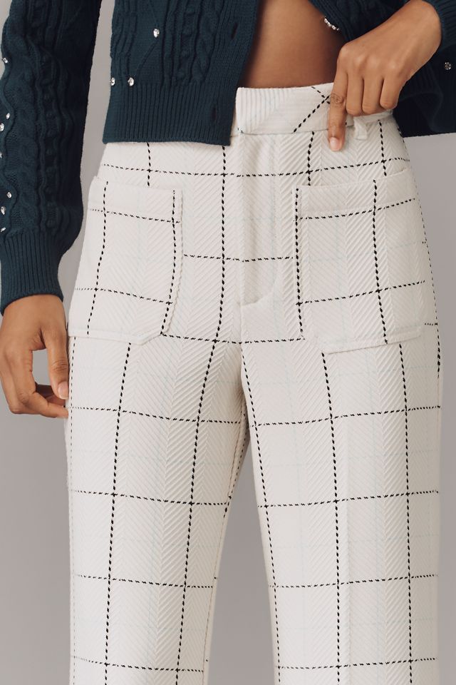 Maeve Knit Jude Plaid Trousers #1