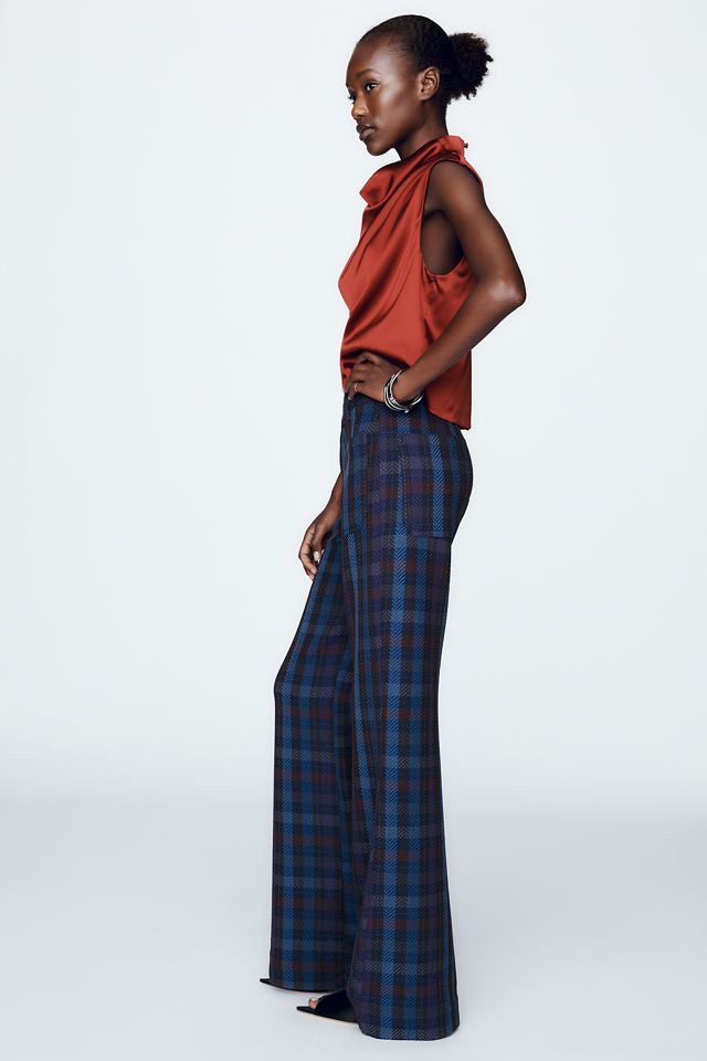Maeve Knit Jude Plaid Trousers #1
