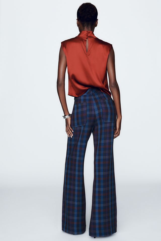 Maeve Knit Jude Plaid Trousers #4