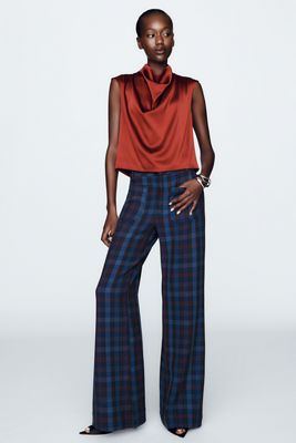 Maeve Knit Jude Plaid Trousers