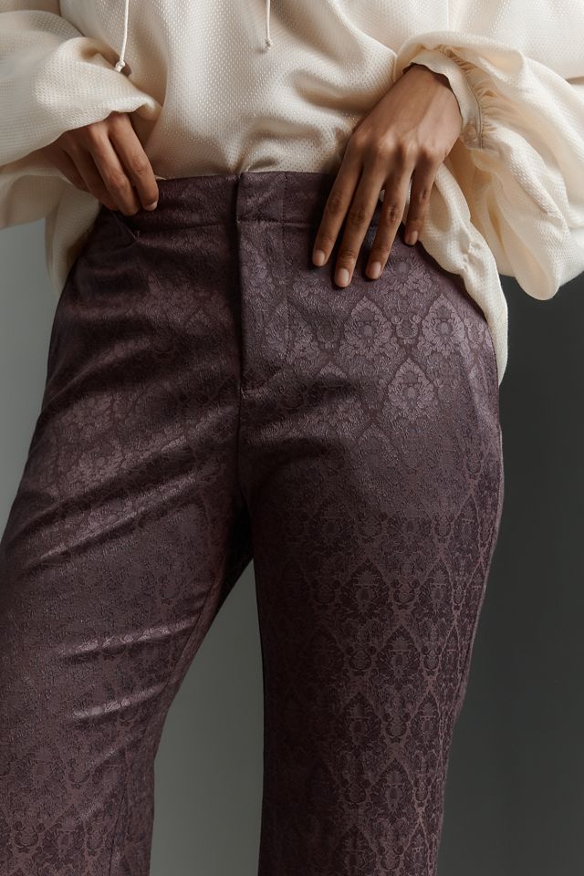 By Anthropologie Whimsical Brocade Flare Pants #2