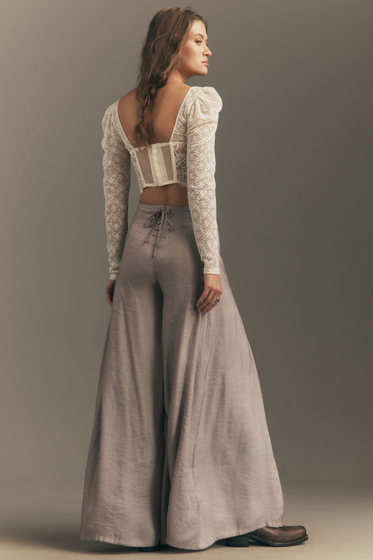 Pilcro Skirty Wide-Leg Trousers