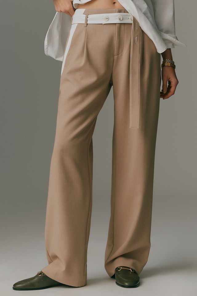 Maeve Tapered High-Rise Belt Trousers #2