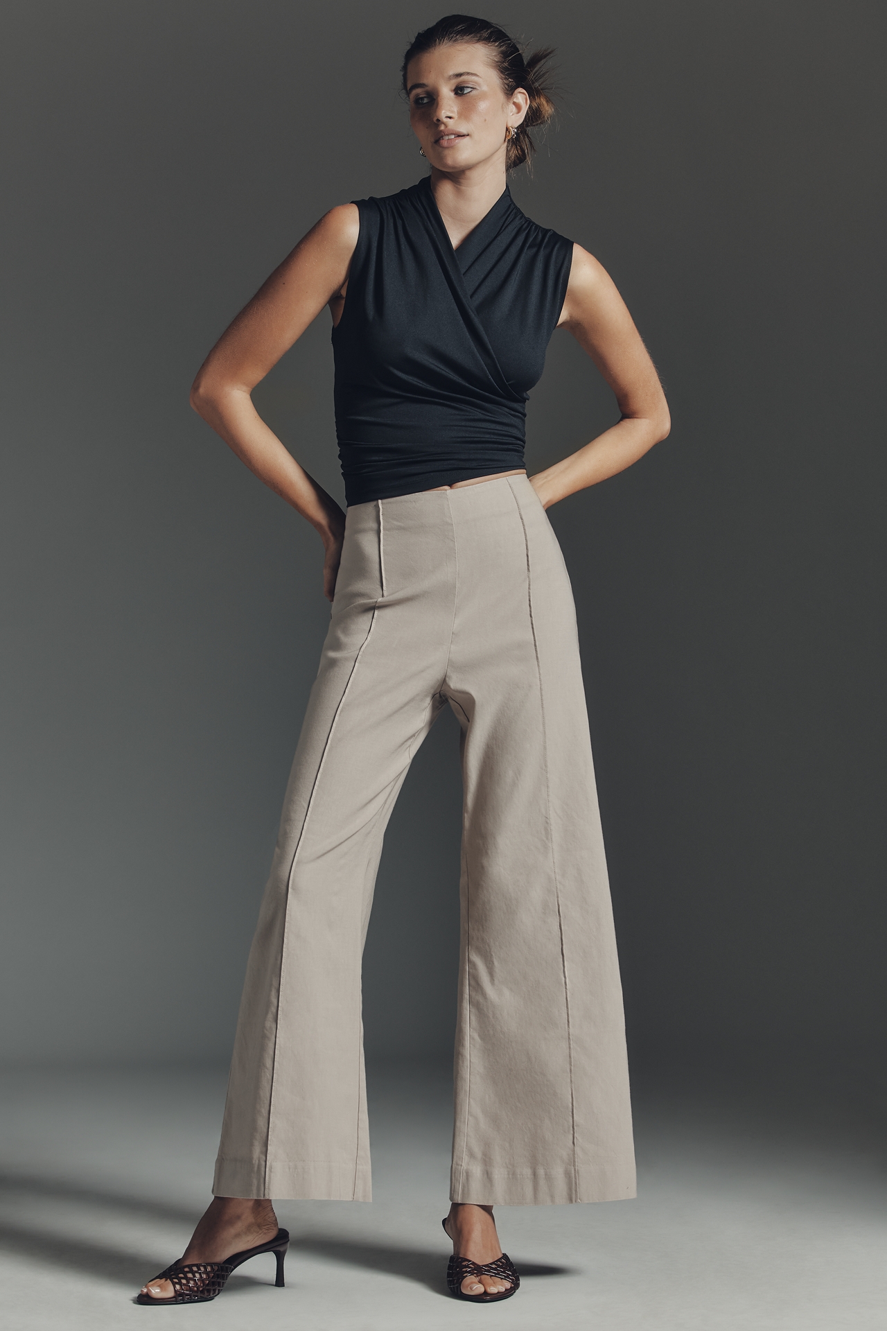 Maeve Wide Crop Flare Pants