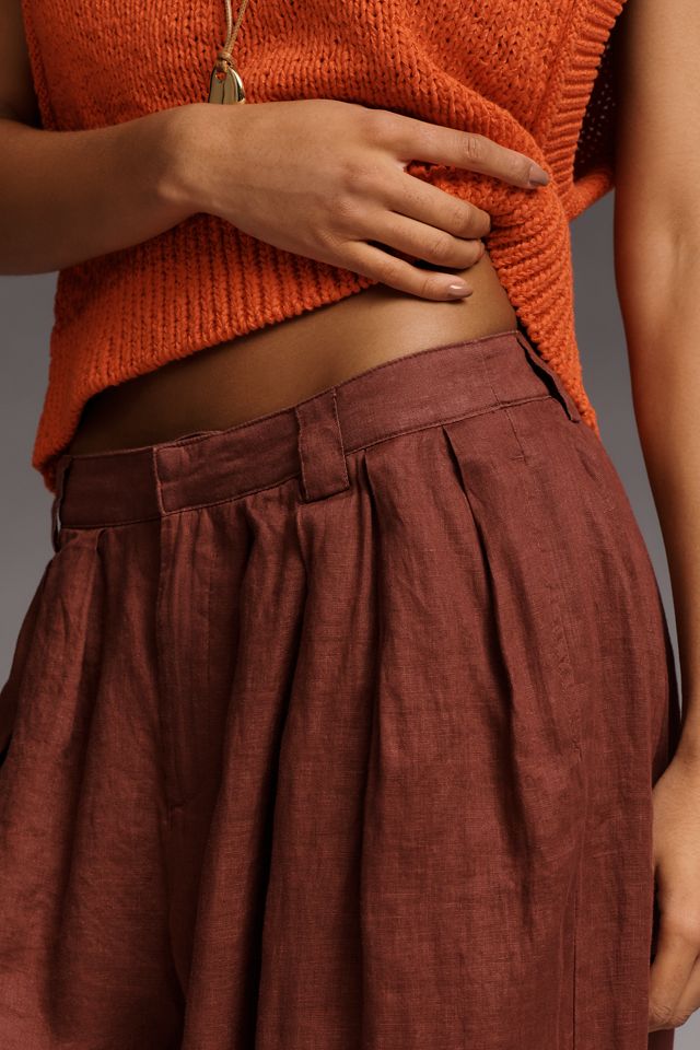 By Anthropologie Modern Genie Linen Bubble Pants #3