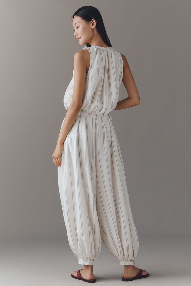 By Anthropologie Modern Genie Linen Balloon Trousers #3