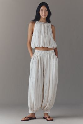 Pantalon Ballon Moderne Genie en Lin By Anthropologie