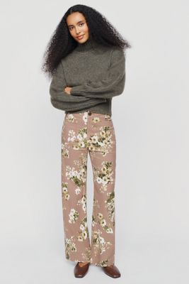 Pantalon large taille haute pleine longueur Colette par Maeve