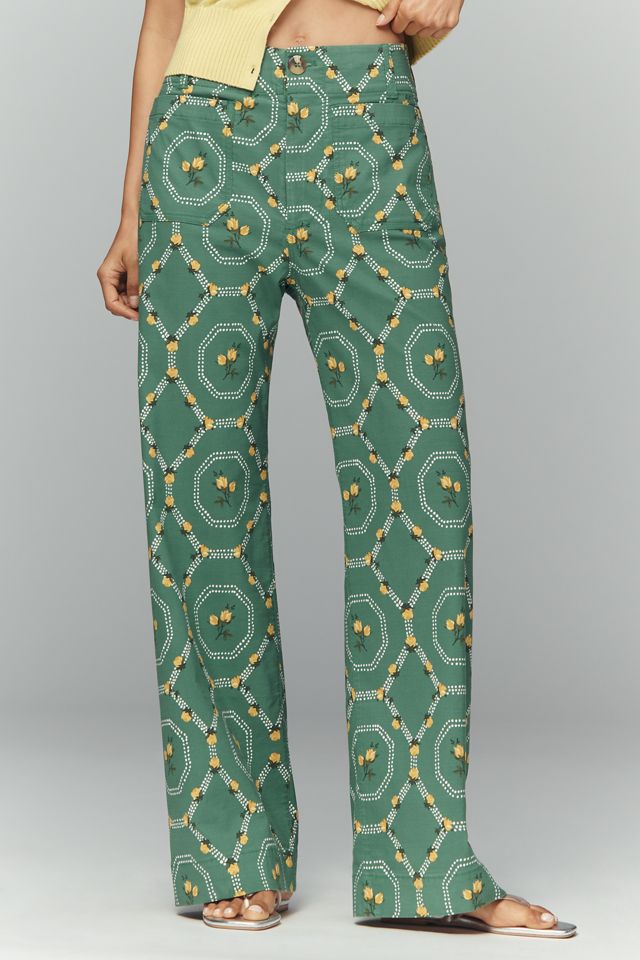 The Colette Full-Length High-Rise Wide-Leg Trousers by Maeve #1