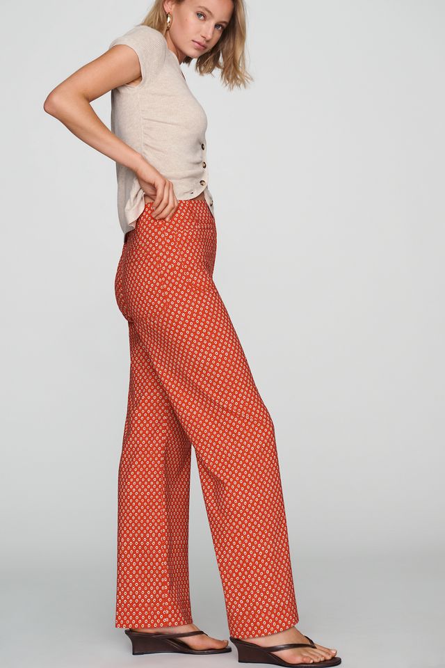 Maeve Colette High-Rise Wide-Leg Full-Length Pants #4