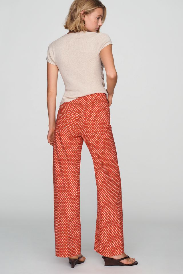 Maeve Colette High-Rise Wide-Leg Full-Length Pants #5