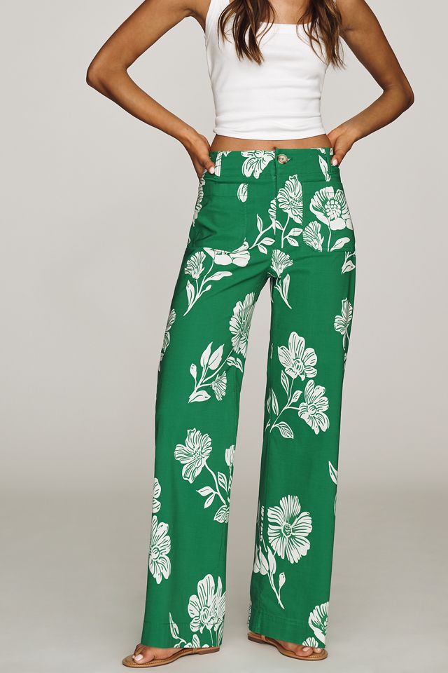 Maeve Colette High-Rise Wide-Leg Full-Length Pants #1