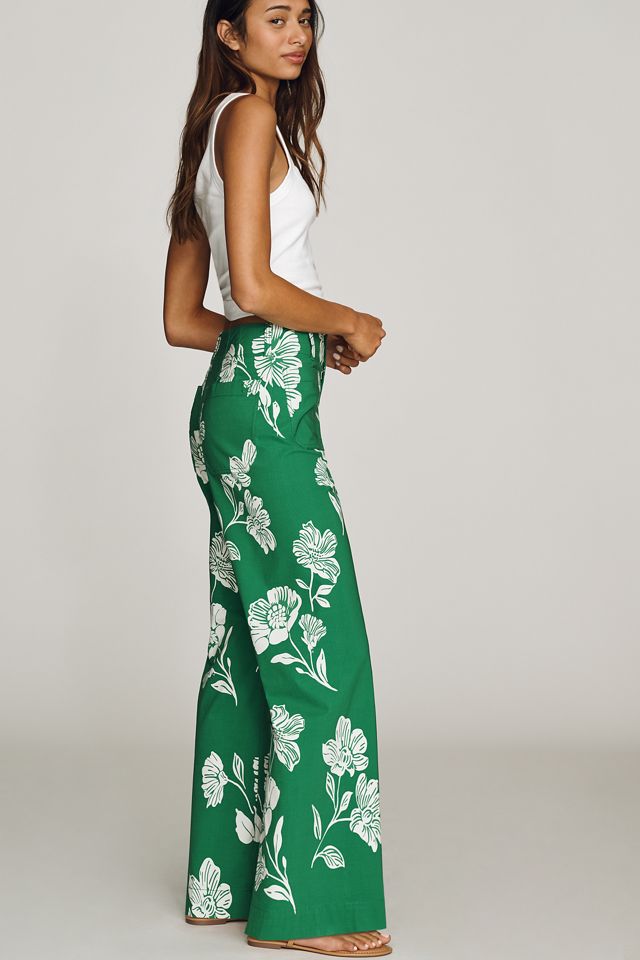 Maeve Colette High-Rise Wide-Leg Full-Length Pants #2