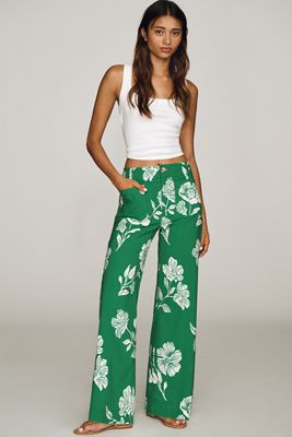 Maeve Colette High-Rise Wide-Leg Full-Length Pants
