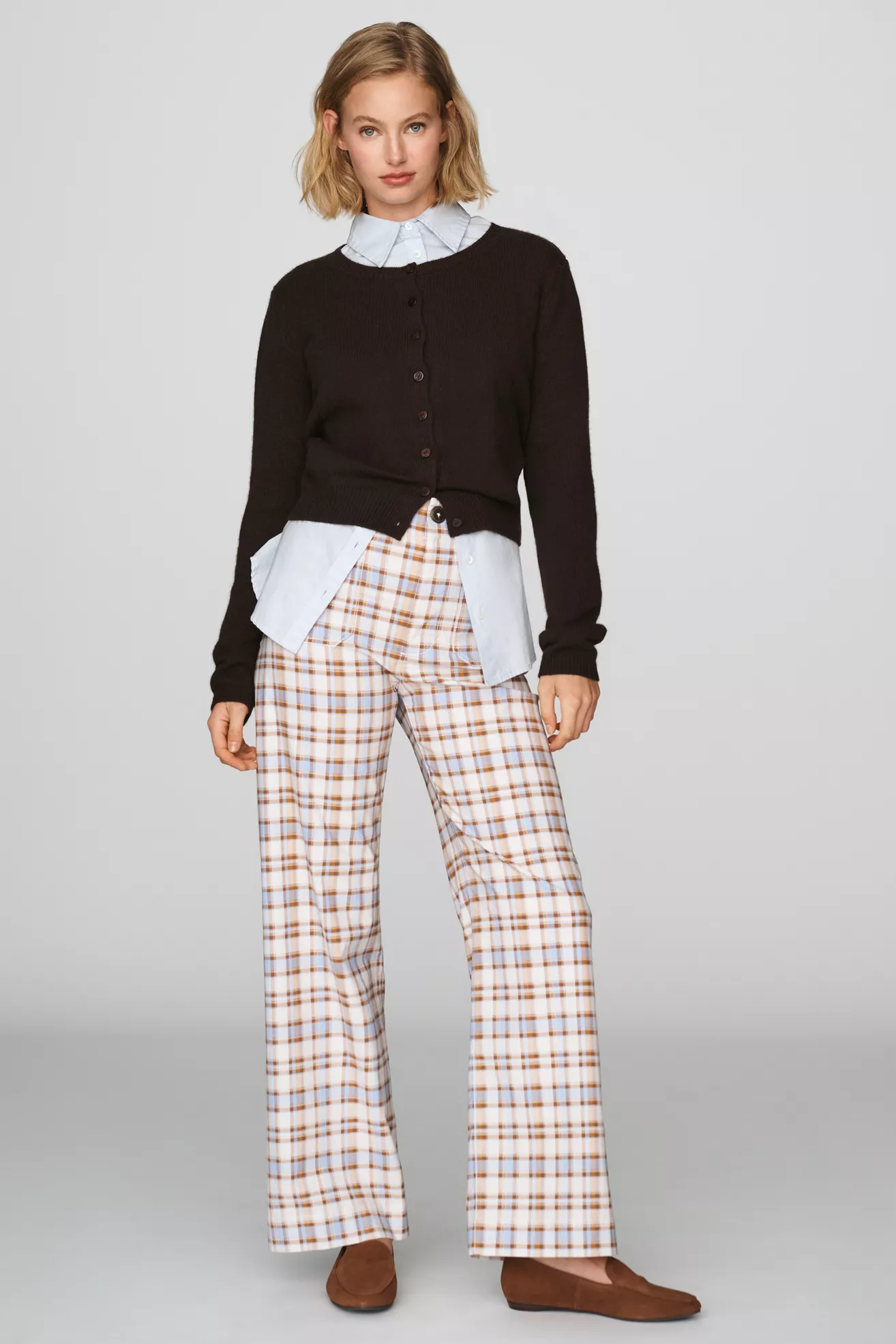 Maeve Colette Full Length High Rise Wide Leg Pants