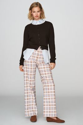 Maeve Colette High-Rise Wide-Leg Full-Length Pants